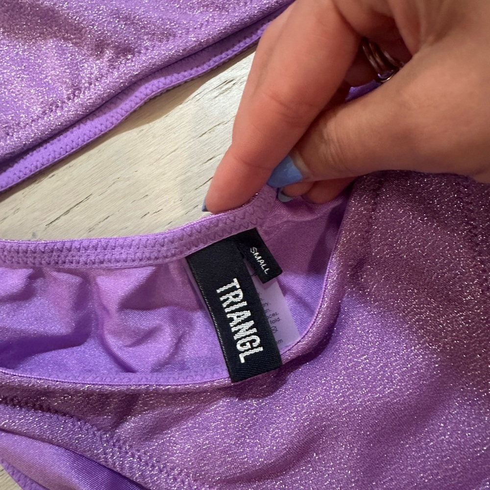 Purple Triangl bikini set never been worn